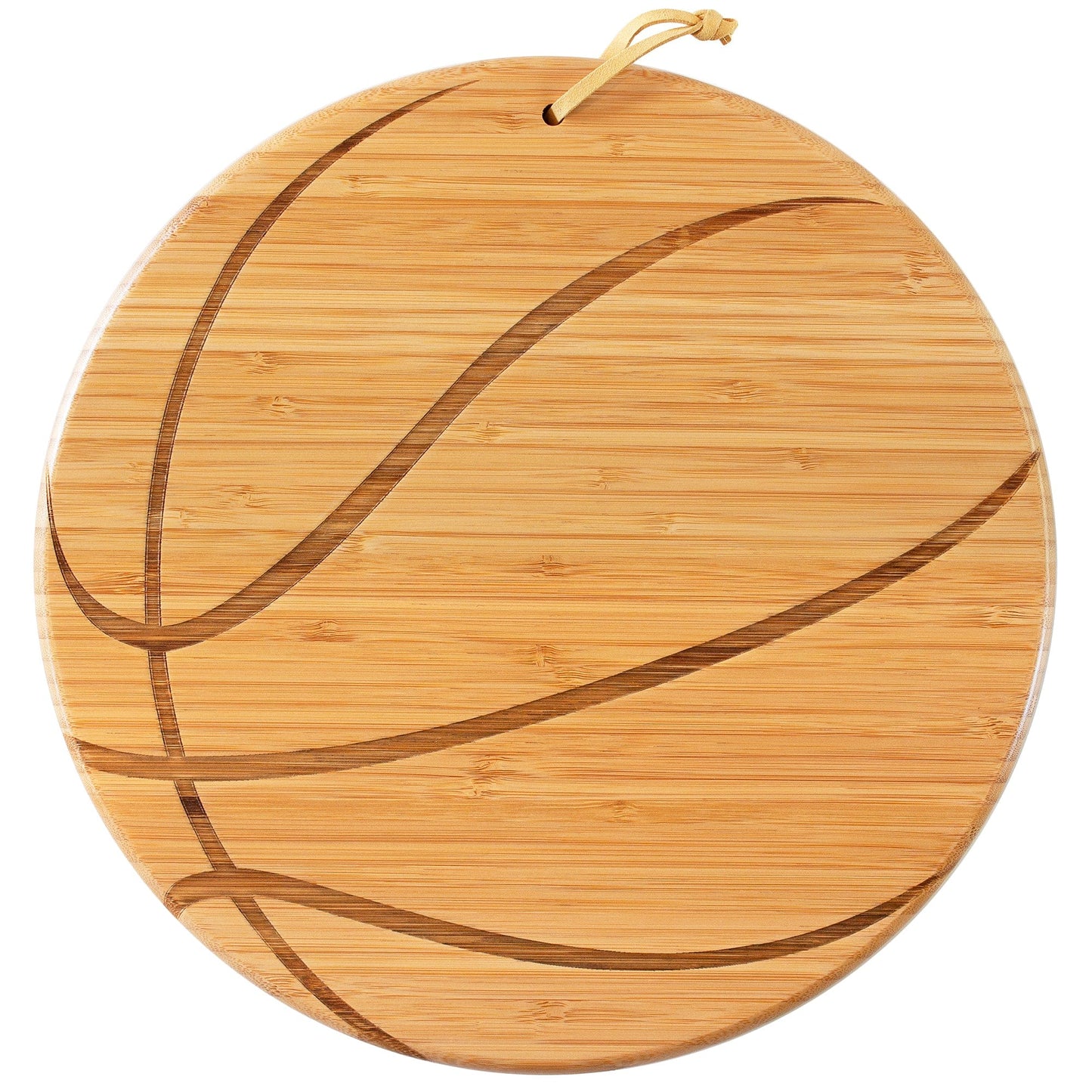 Basketball Shaped Serving & Cutting Board, 12" Diameter